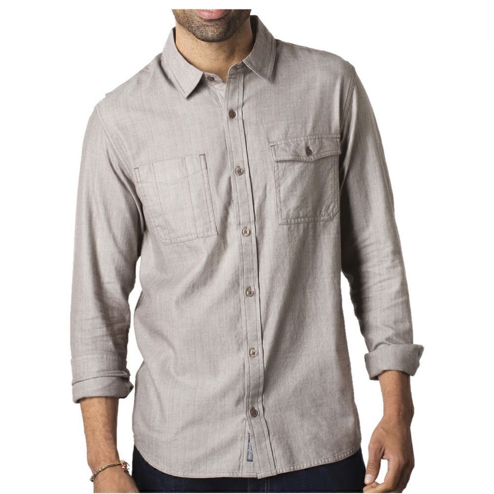 TOAD & CO Alvar Long Sleeve Button Down Shirt Size Large